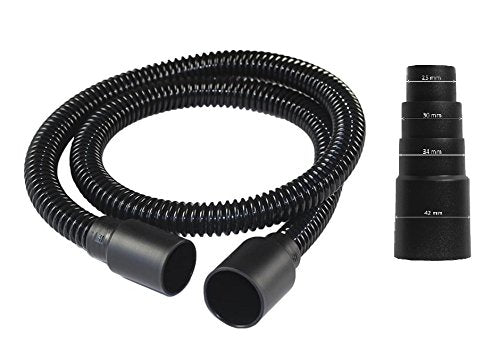 Grizzly Tools Adapter und Schlauch für Staubabsaugung, passend für Kärcher Mehrzweck Sauger, Schwarz