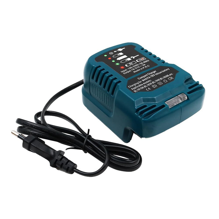 Namvo Mini-Lithium-Akku-Ladegerät für Makita 18-V-Akku, kompatibel mit BL1850B, BL1860, BL1830, BL18