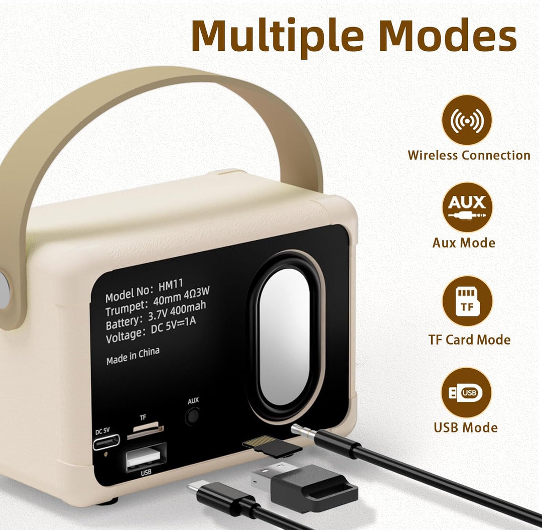 Bluetooth Lautsprecher Musikbox Tragbarer Bluetooth Box Unterstützung U Disk/TF Karte/AUX Coole Sach
