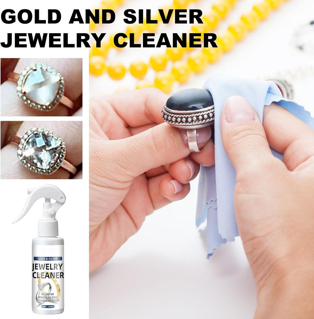 Schmuck-Reinigungsspray, 120 ml, sofortiger Anlaufentferner, schnelle Schmuckreinigerlösung, Anlaufs