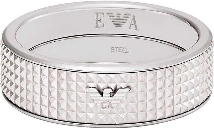EMPORIO ARMANI Herren-Edelstahlband-Ring, EGS298804011