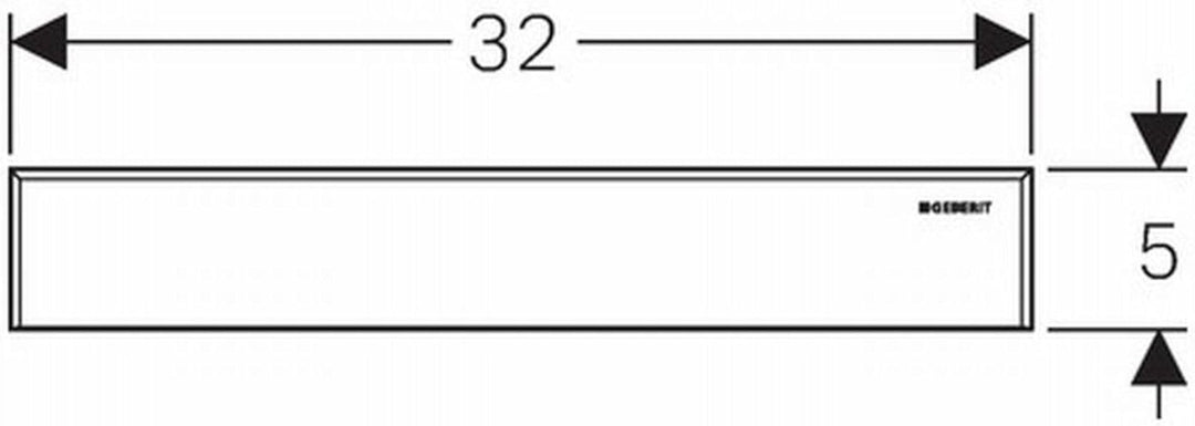 Geberit 154.336.FW.1 Siphonabdeckung an der Wand,