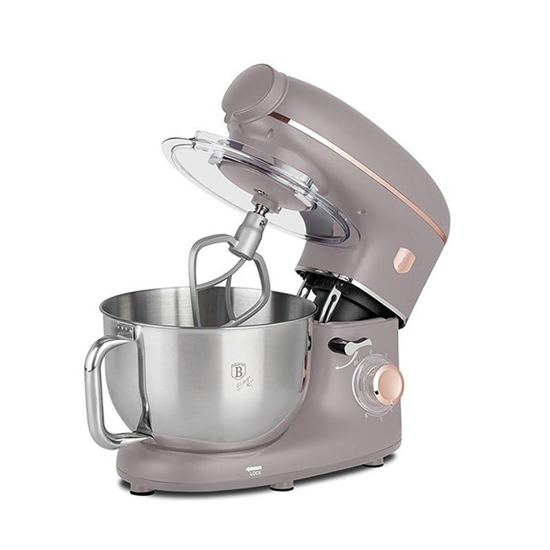 Berlinger Haus Küchenmaschine mit Mahlwerk und Mixer 1500 W Taupe Collection BH-9530