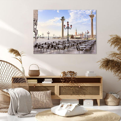 Bilder auf Leinwand 100x70cm Leinwandbild Architektur Stadt Venedig Gross Wanddeko Bild Schlafzimmer