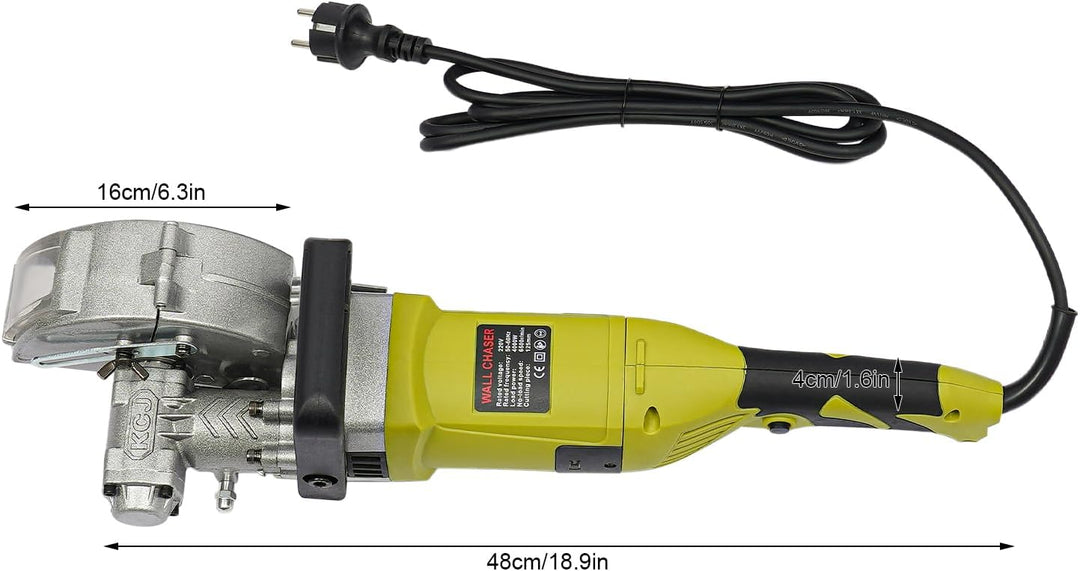 Betonschlitzmaschine,Mauernutfräse, 4000 W Schlitzmaschine, Wand Nut Schneidemaschine, Betonnutschne
