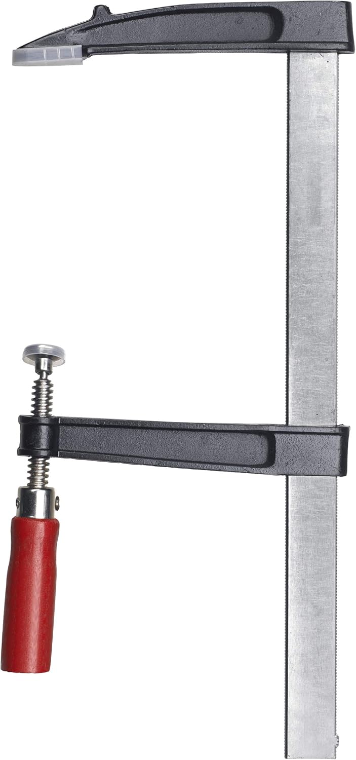 kwb Schraub-Zwinge mit Holzgriff 120x300, Spann-Weite 300 mm, Spanntiefe 120 mm, Spannbacken aus Zin