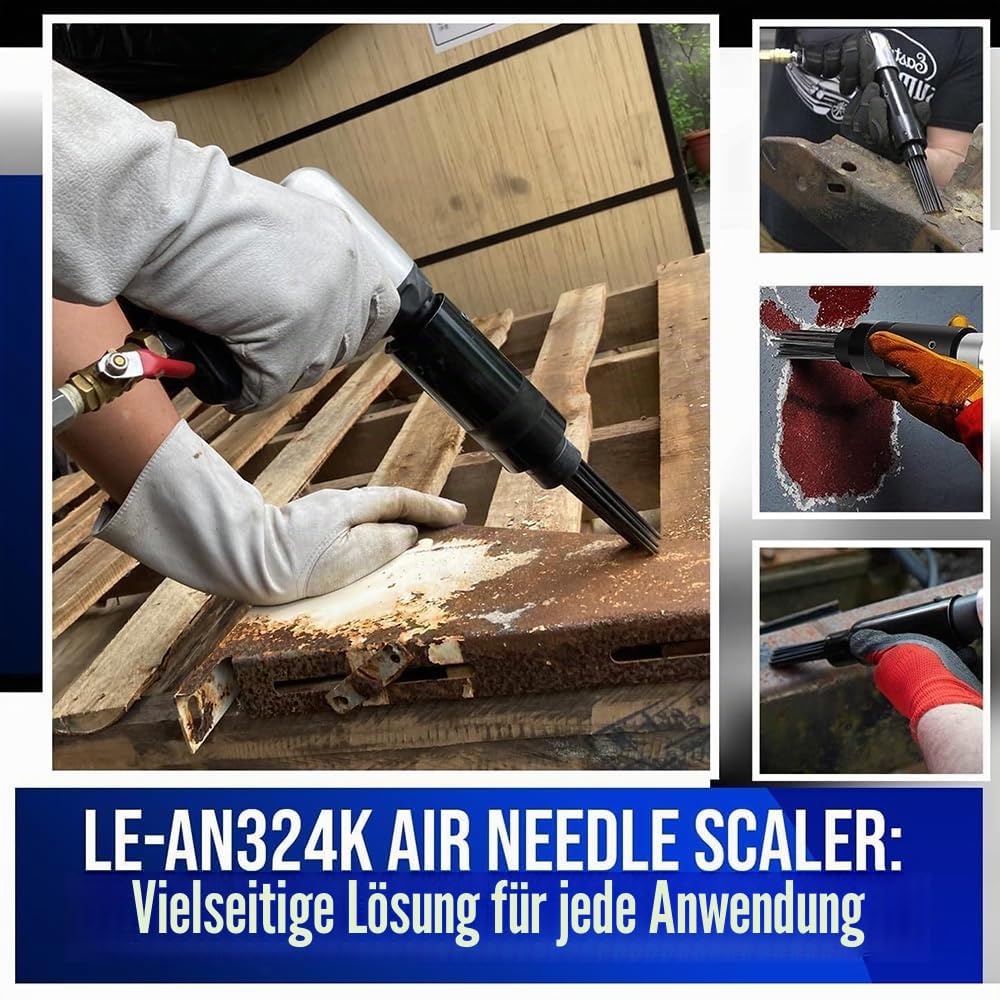 Nadelentroster,Druckluft Nadelentroster,Druckluft Entroster,11pcs Rostentferner Ersatzkopf 4500U/min