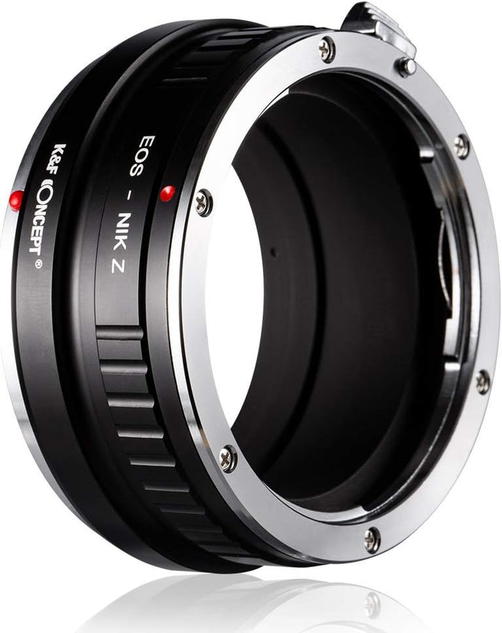 K&F Concept EOS-NIK Z Bajonettadapter Objektiv Ring für Canon EOS EF EF-S Objektiv auf Nikon Z 7 und