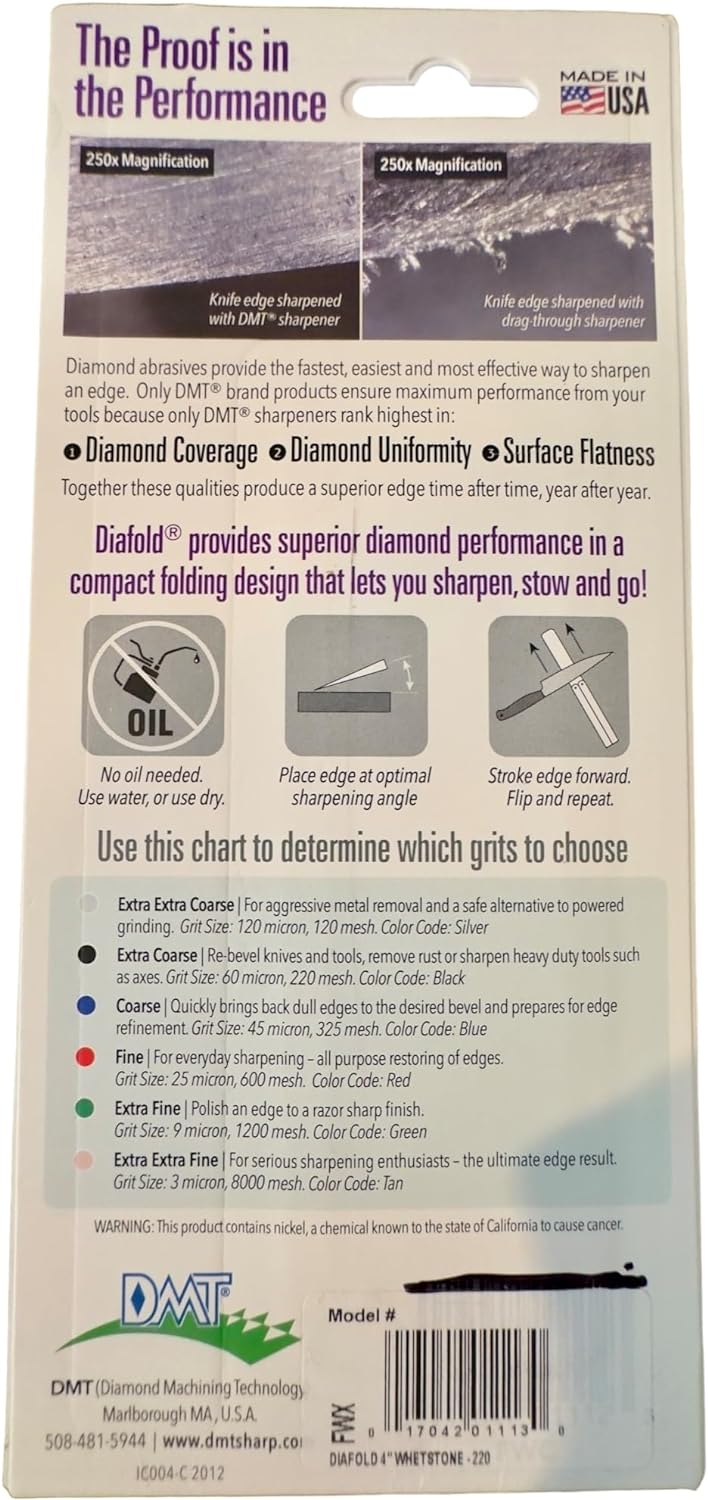 DMT Diafold Diamant-Klappschärfer extragrob, FWX, extragrob