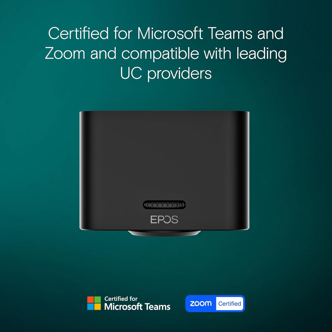 EPOS Expand Vision 1, 4k USB Webcam Microsoft Teams und Zoom Zertifiziert mit Noise Canceling Mikrof