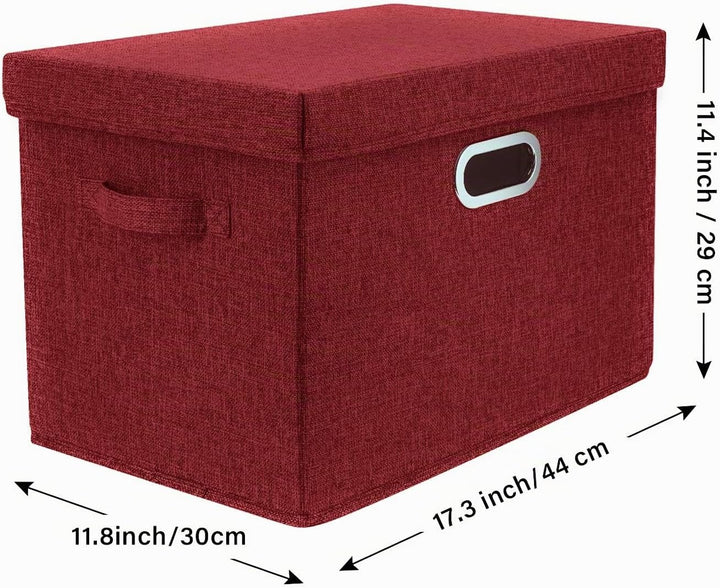 TYEERS Aufbewahrungsbox mit Deckel Gross, Stoff, Faltbare, Waschbare, Kisten Aufbewahrung mit Deckel