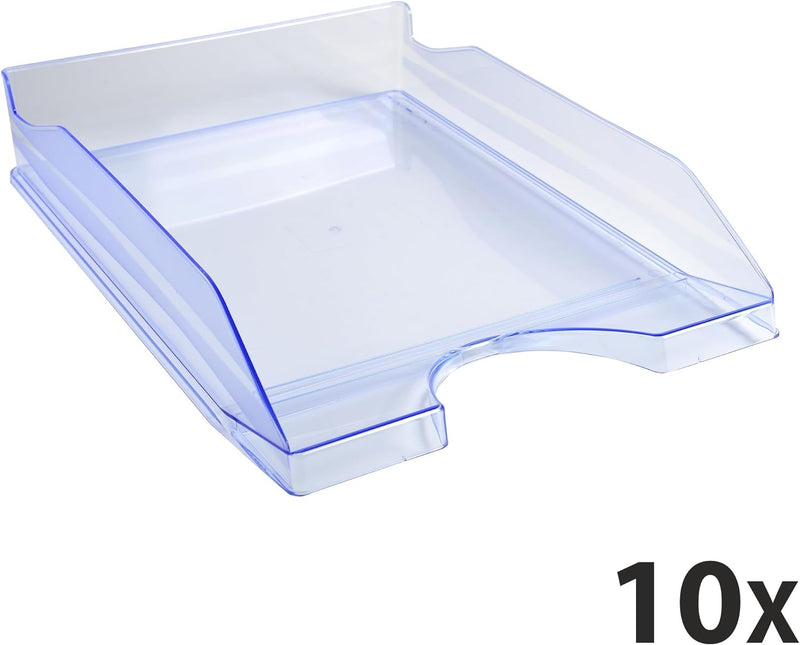 Exacompta 12310D 10er Pack Premium Briefablage Ecotray DIN A4. Ideale Briefkörbe für Ihre Organisati