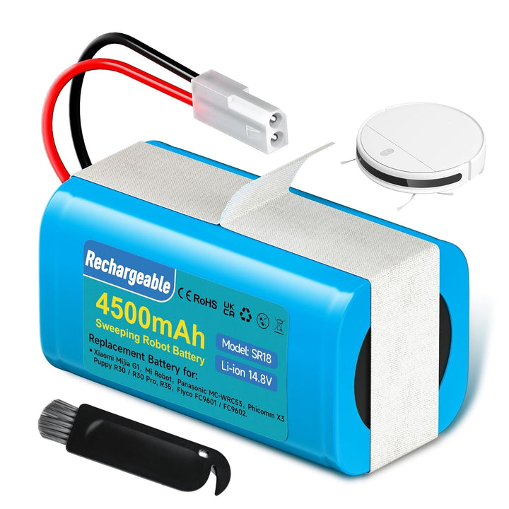 4500mAh 14.8V Akku kompatibel mit Xiaomi Mijia G1 MJSTG1, Mop Essential G1, Rowenta RS-RT900866, Row