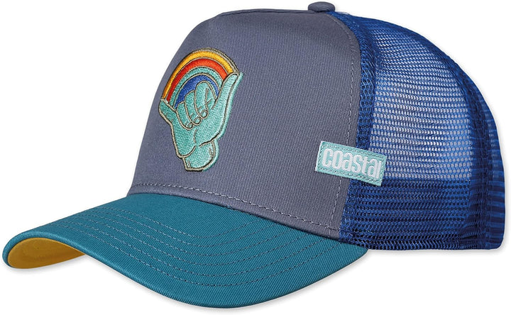Coastal - LGBTQ Shakka (Grey/Petrol) - Trucker Cap Meshcap Kappe Mütze Cappy Caps