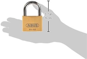 ABUS Vorhängeschloss Messing 85/60 gl.-2715 - gleichschliessend - für Kellertüren, Schuppen u. v. m.