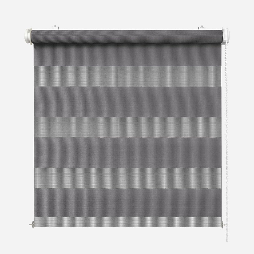 Rikmani Doppelrollo Fensterrollo ARD Duo-Rollo Klemmfixierung Zebrarollo Seitenzugrollo ohne Bohren,