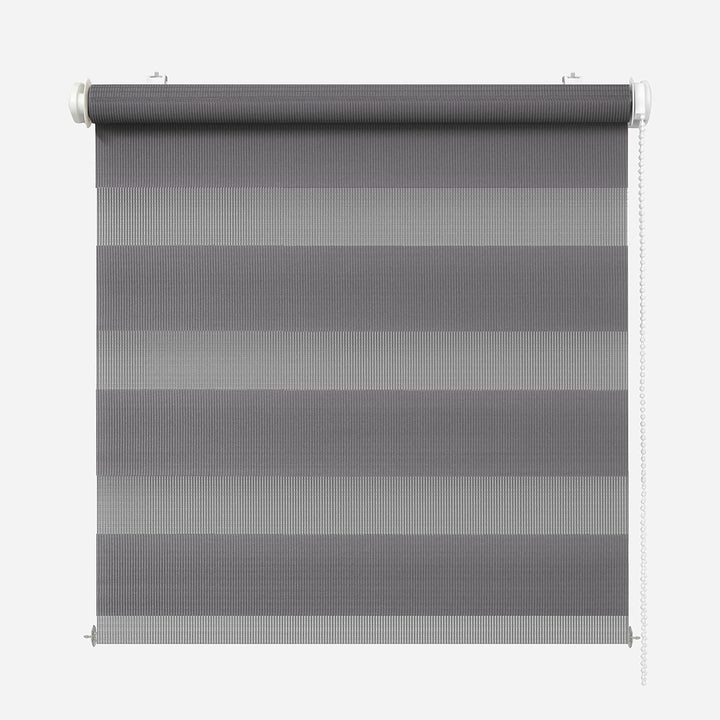 Rikmani Doppelrollo Fensterrollo ARD Duo-Rollo Klemmfixierung Zebrarollo Seitenzugrollo ohne Bohren,