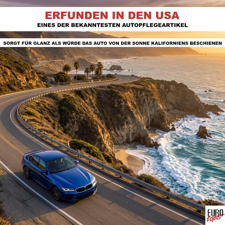 EUROtops Profi Car Duster Handbesen, Auto-Reinigung ohne Wasser Rot Extra Lang, Rot Extra Lang