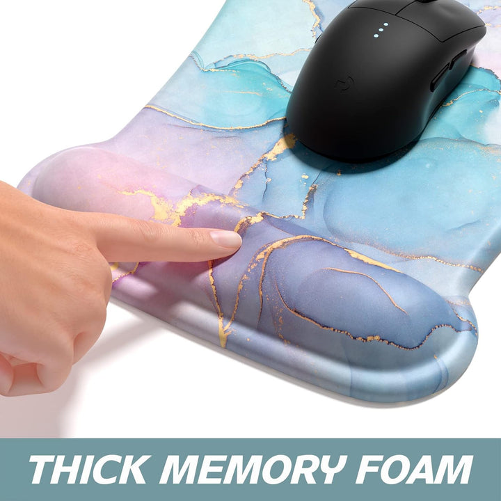 ITNRSIIET Mauspad-Handballenauflage, Mouse pad & Tastatur Handgelenkstütze Set, Ergonomisch Mauspad