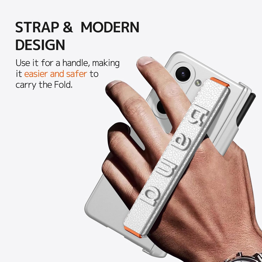 NINKI für Samsung Galaxy Z Fold 6 Handyhülle Band mit S Pen (schwarz) & Scharnierschutz, Galaxy Z Fo