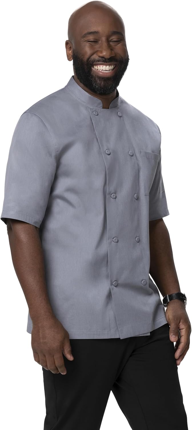 Chef Works Men's Montreal Cool Vent Chef Coat L Grau, L Grau