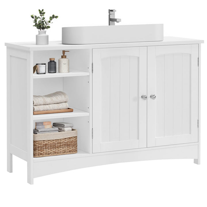 VASAGLE Waschbeckenunterschrank, Unterschrank, Badezimmerschrank, extra lang, 30 x 90 x 60 cm, 2 Tür