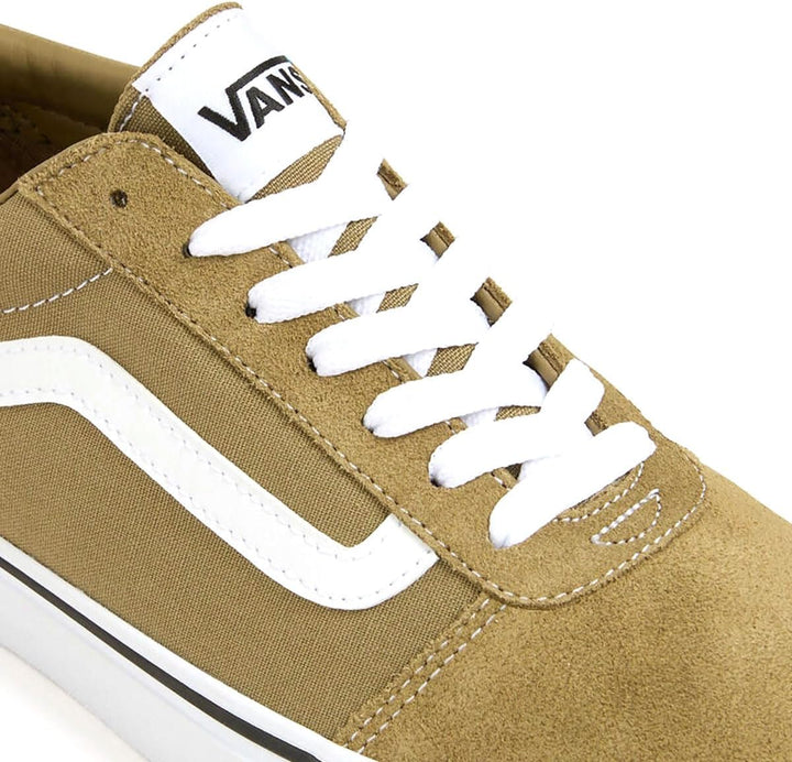 Vans Herren Ward Sneaker 41 EU Suede Canvas Olive White