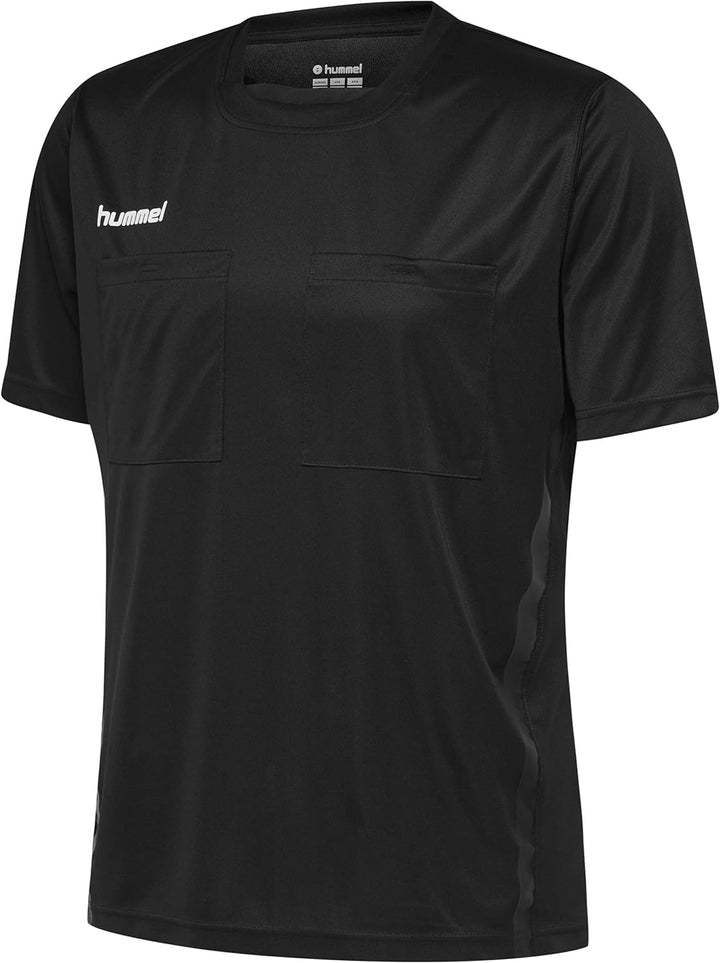 hummel Referee F3648 Schiedsrichter-Trikot, kurzärmelig Schwarz L, Schwarz L