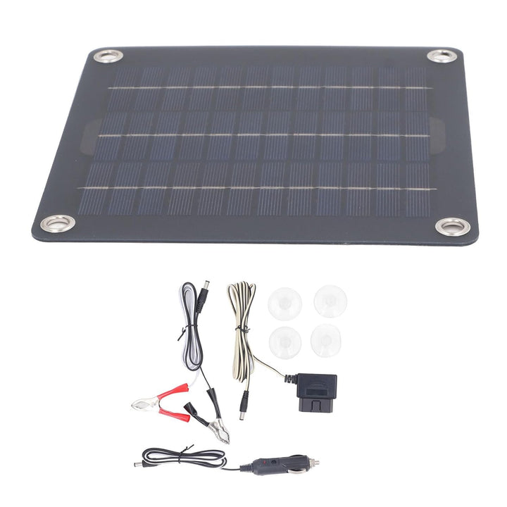 12V 18V 20W Solarbatterieladegerät-Kit Monokristalliner Batterieerhalt für Wohnmobile, Autos, Boote,