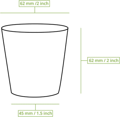 BIOZOYG 1000 Stück 100 ml / 4 oz braune Pappbecher Ø 62 mm | umweltfreundlich, recycelbar & ungeblei