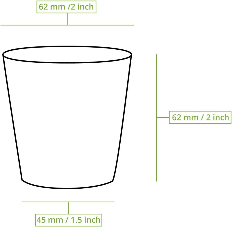 BIOZOYG 1000 Stück 100 ml / 4 oz braune Pappbecher Ø 62 mm | umweltfreundlich, recycelbar & ungeblei