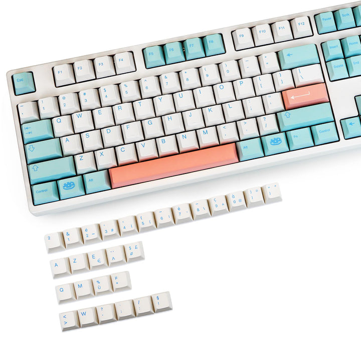 Noel GMK Tastenkappen, MOLGRIA PBT Cherry Profile Dye Sublimation Tastenkappen mit UK, DE, IT, FR, E
