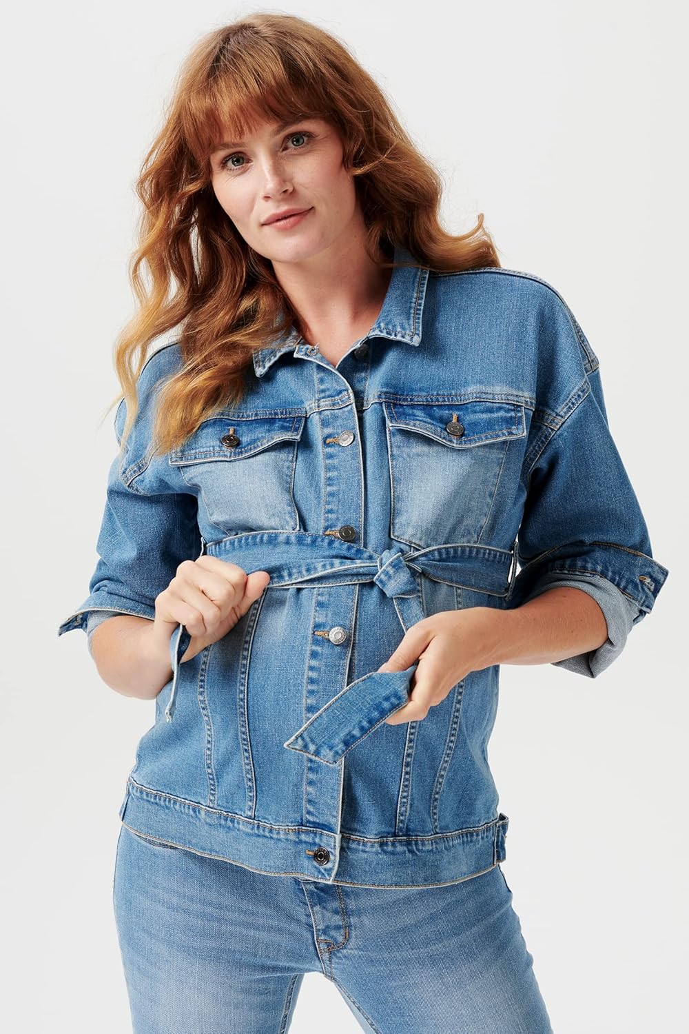 Noppies Damen Jacket Budapest Long Sleeve Strickjacke 38 Aged Blue - P144, 38 Aged Blue - P144