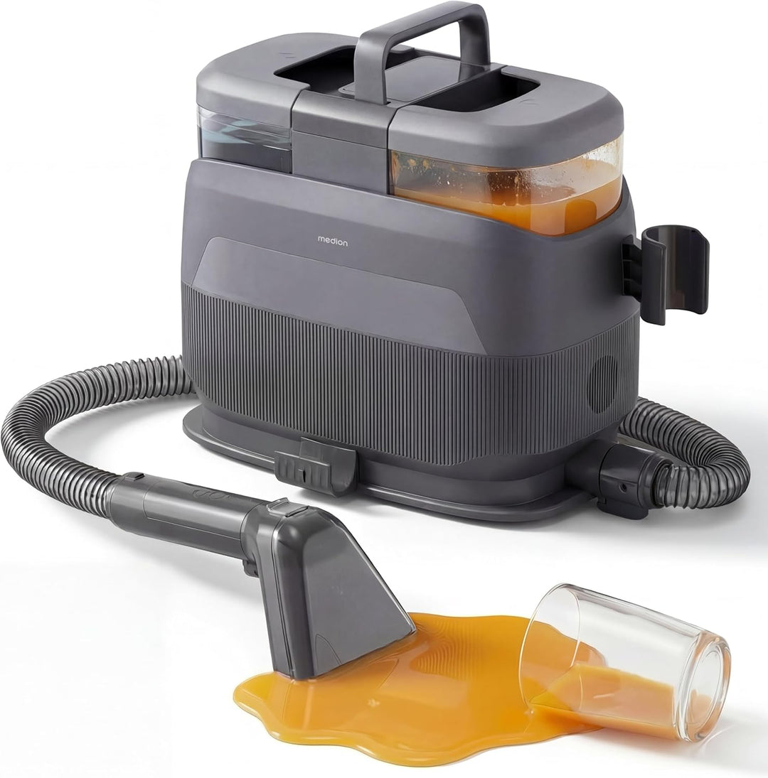 MEDION X10 UC Polsterreiniger Gerät Waschsauger (Nasssauger für Polster Teppiche Autositze, Kaltwass