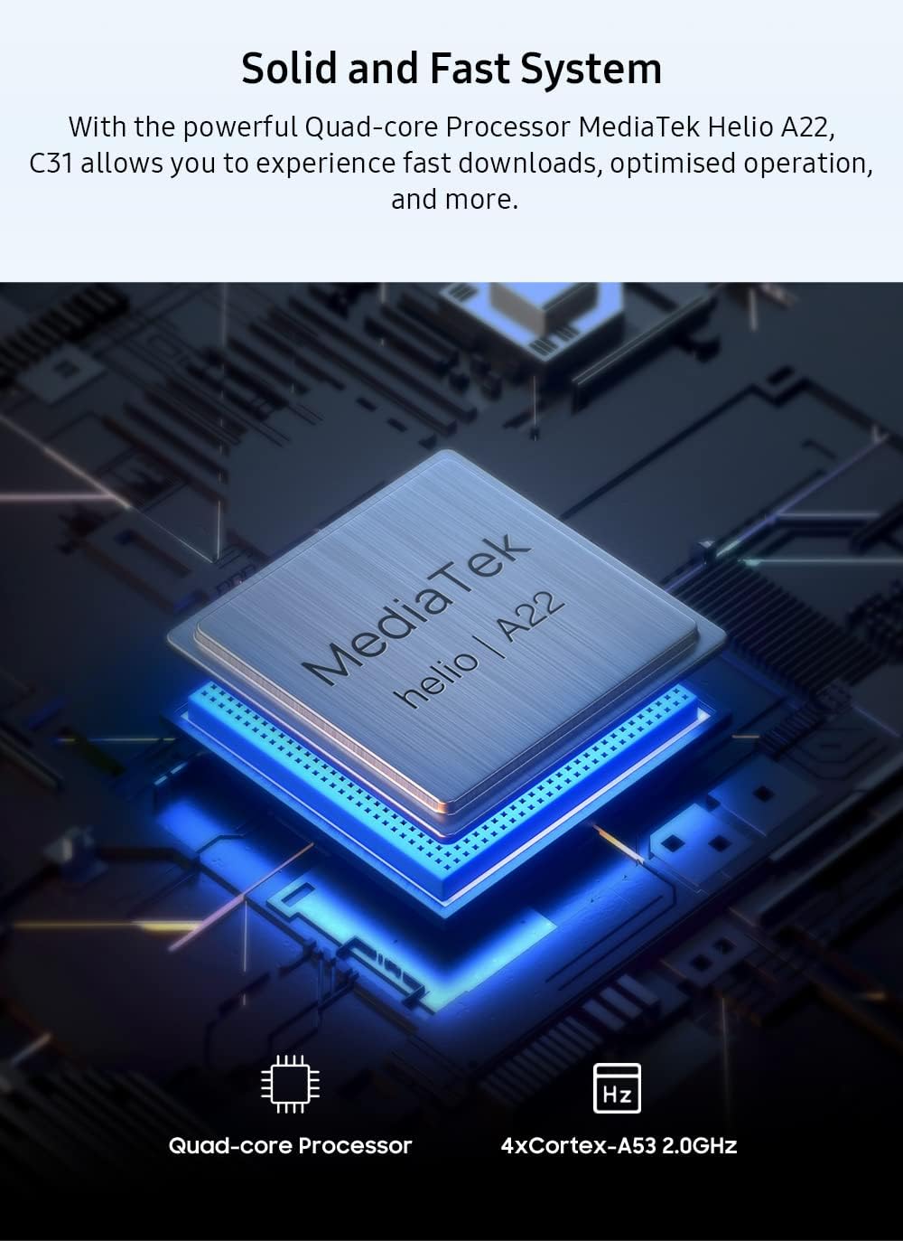 OUKITEL Android 12 Smartphone ohne Vertrag C31, 3GB+16GB, DUAL SIM+SD (3 Kartensteckplatz), Helio A2