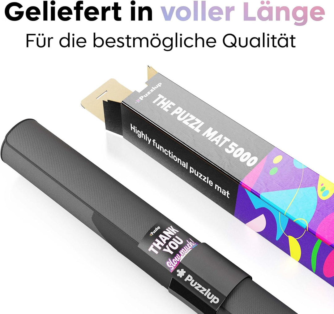 Puzzlup Puzzlematte bis 5000 Teile - 118 x 170 cm - Premium Puzzle Rolle für 1000, 1500, 2000, 3000,