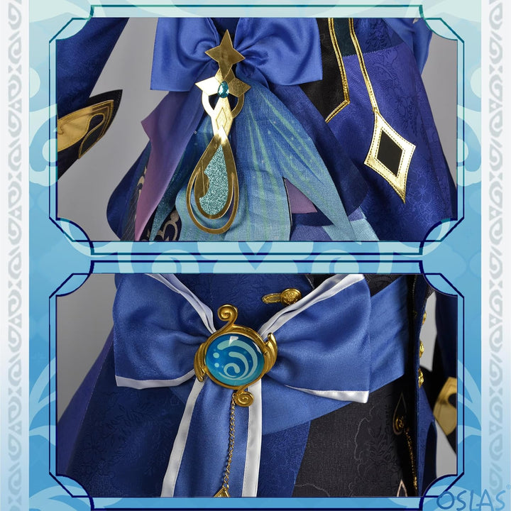 OSIAS Genshin Impact Cosplay Kostüm, verbesserte Version mit hochwertigen Stoffen, Accessoires und P