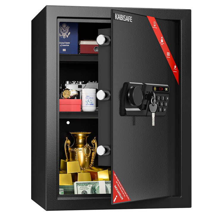 57L Safe Tresor, Grosser Schranktresor, Tresor mit Zahlenschloss, 57L