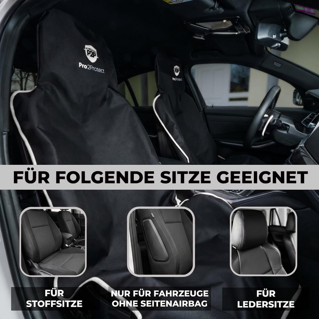 Pro2Protect [ Test SEHR GUT Auto Sitzbezüge, Autositzschoner, Sitzauflage, Sitzbezug für Vordersitze