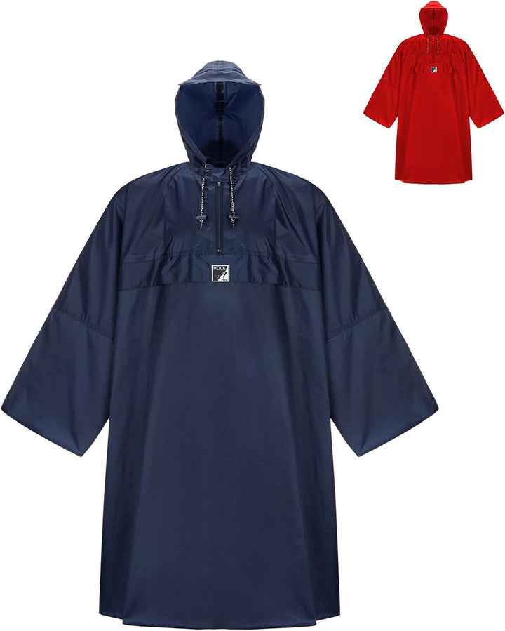 HOCK Wander Regenponcho 'Wetter AS Klima' mit Langen Ärmeln - Der Atmungsaktive Outdoor Poncho für D