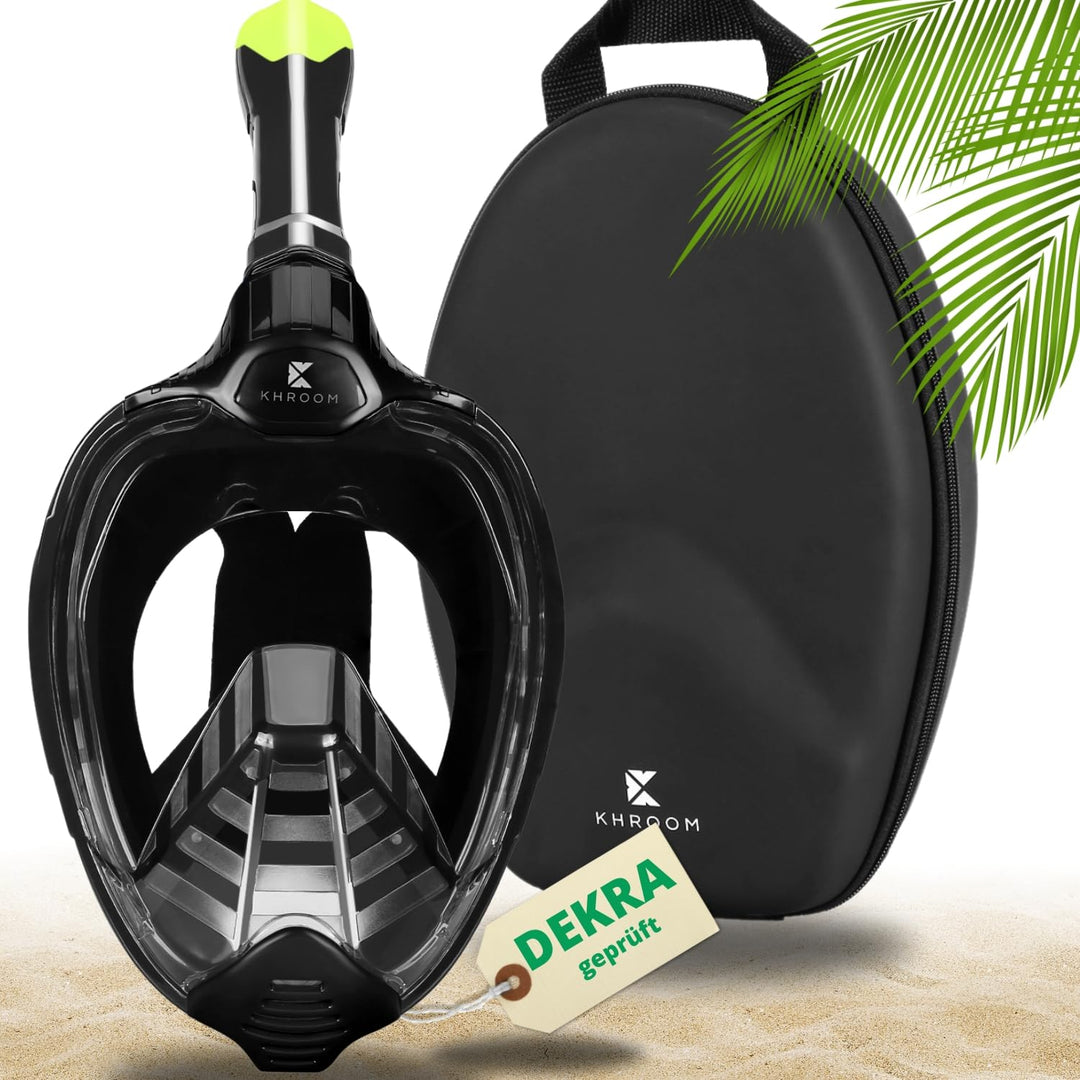 Khroom von DEKRA® geprüfte CO2 sichere Schnorchelmaske Vollmaske | bekannt aus YouTube | Seaview X -