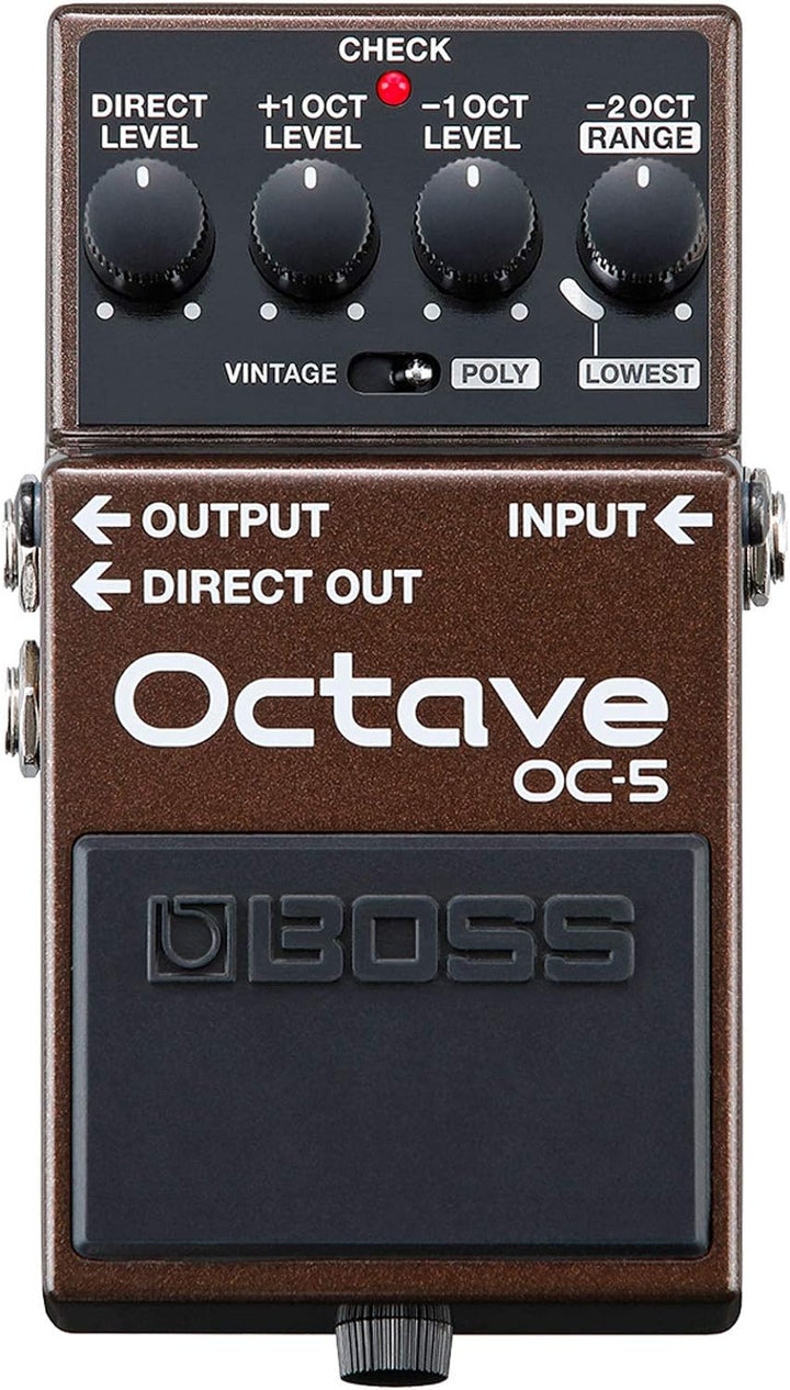 Boss OC-5 Oktave Pedal Effektgerät Octaver + keepdrum 9V Netzteil
