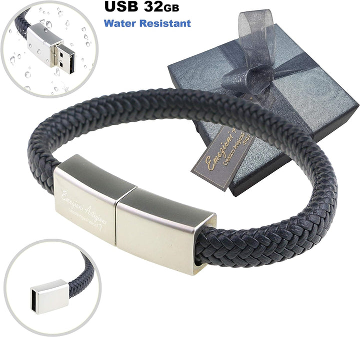 USB-Armband für Herren und Damen, verstellbar, 32 GB, originelle Geschenkidee für Geburtstag, Freund