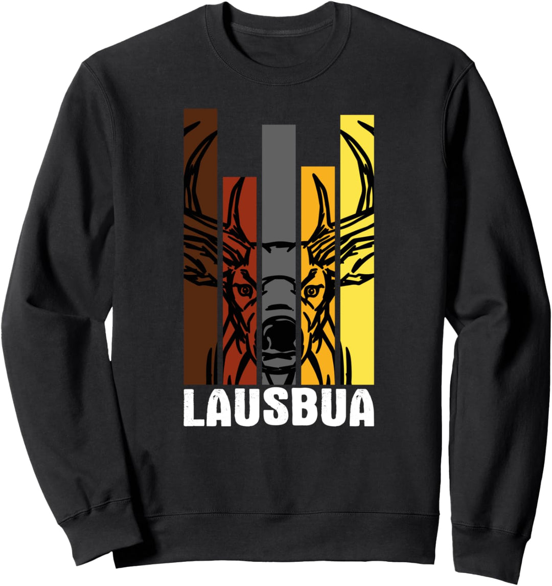 Lausbua retro vintage Hirsch Bua Sweatshirt