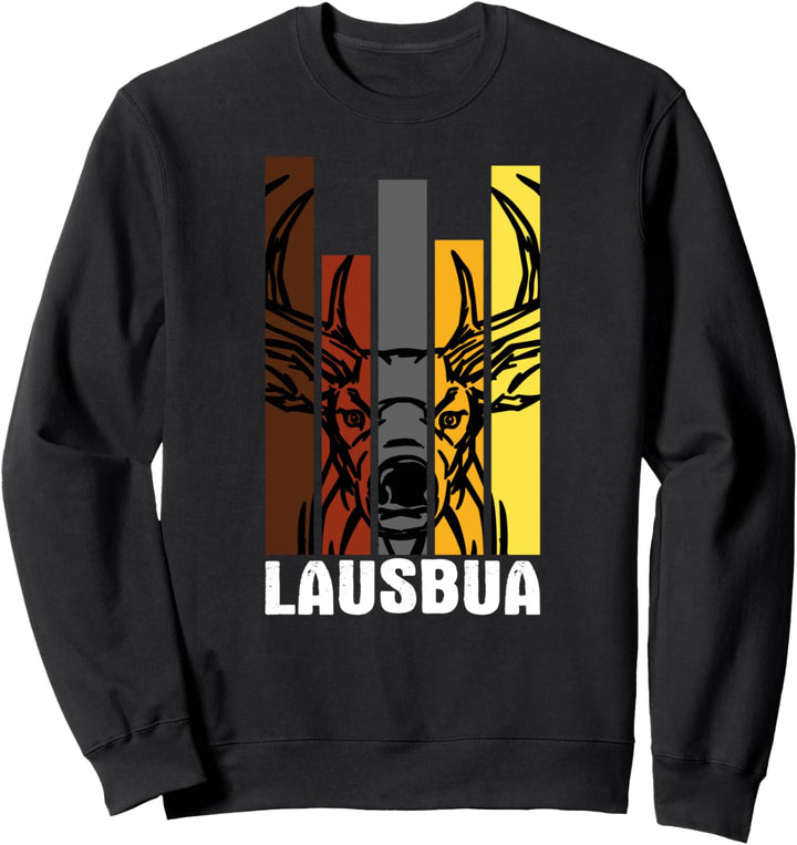 Lausbua retro vintage Hirsch Bua Sweatshirt