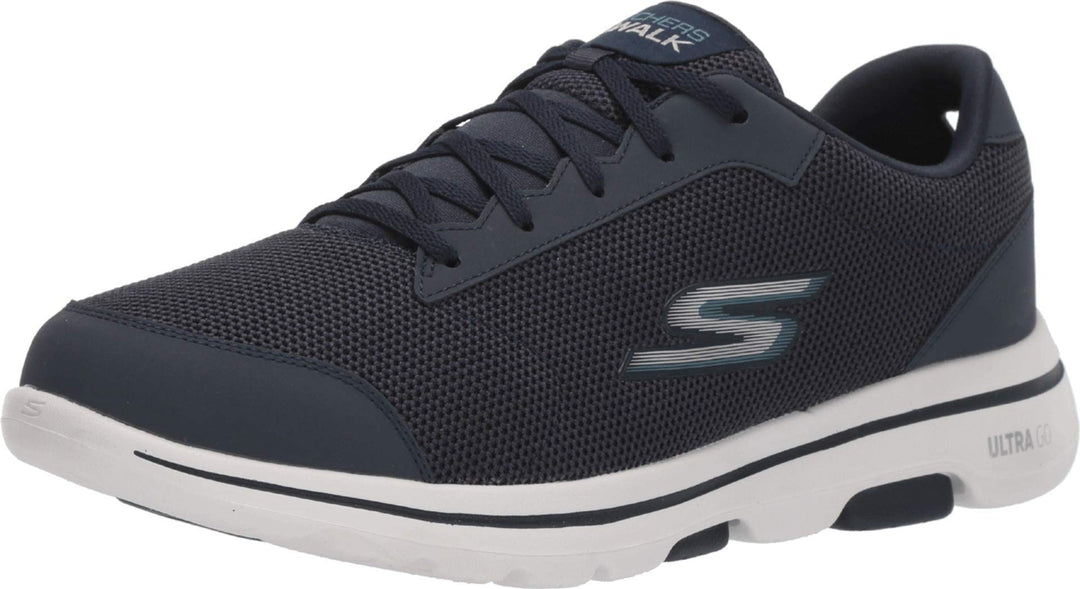 SKECHERS Herren Go Walk 5 - Qualify Sneaker 43.5 EU Blau, 43.5 EU Blau