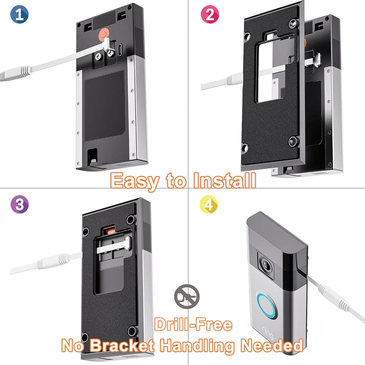 3 W Solarpanel mit eingebautem 4000-mAh-Akku, USB-C-Anschluss, IP65, 4 m Ladekabel, perfekte Kompati