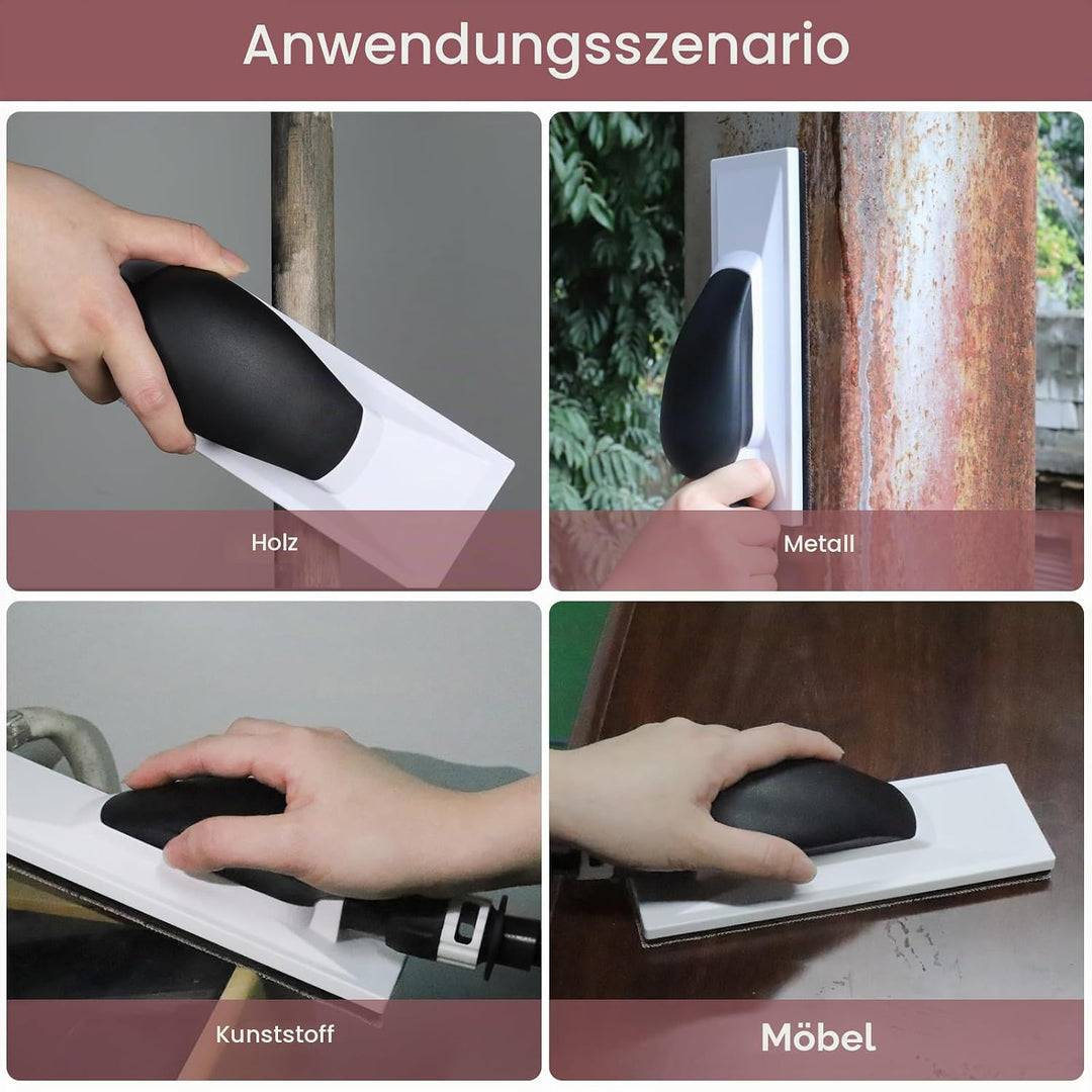 Netz Schleifstreifen 80 x 230mm，25 Stück Profi-Schleifgitter mit P80 Körnung, für Handschliff, Schwi