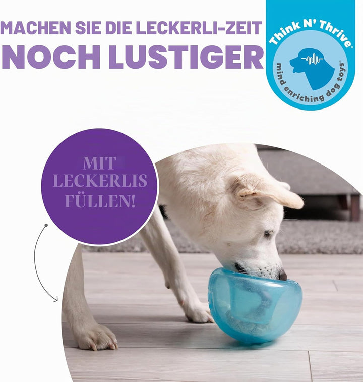 Planet Dog Orbee-Tuff Snoop - Interaktives Spielzeug für Hunde - Snackball - Blau - Gross Large Snoo