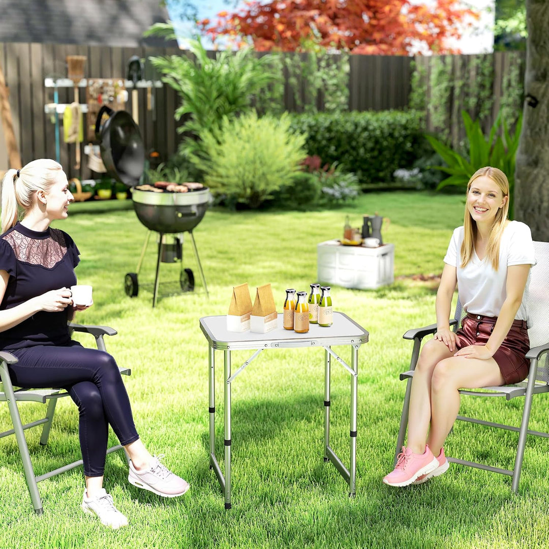 Outsunny Campingtisch Klapptisch Universaltisch Koffertisch Gartentisch Falttisch höhenverstellbar A